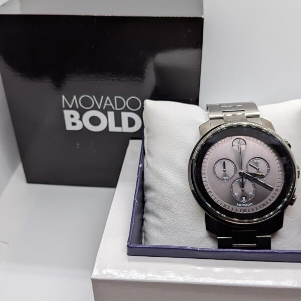 Movado BOLD Metals Chronograph Gunmetal Gray Ion-Plated Men's Watch