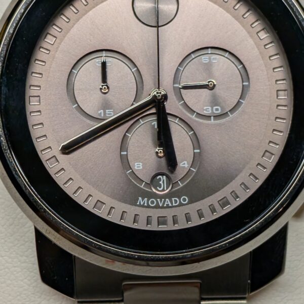 Movado BOLD Metals Chronograph Gunmetal Gray Ion-Plated Men's Watch
