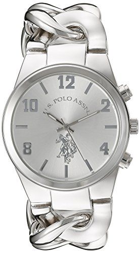 U.S. Polo Assn. Women Chain Link Stainless Steel Watch